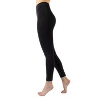 1 x RAW Customer Returns Cette Pack 1 2 Pair Thermal Leggings with Fleece Interior, Opaque Leggings, Winter Socks 300 den Black S M, M L, L XL L-XL, Black  - RRP €14.48