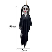 1 x Brand New ANBOO Set of 2 Halloween Hanging Ghost Decorations, Halloween Hanging Decor, Halloween Hanging Ghosts, Halloween Outdoor Decoration Black  - RRP €17.99