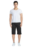 1 x RAW Customer Returns HCSS Shorts Men s Bermuda Shorts Men s Summer Chino Shorts Cotton Elastic with Drawstring Black-XL  - RRP €33.98