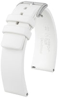 1 x RAW Customer Returns HIRSCH watch strap Pure M - fashionable premium replacement strap for your watch - white - 20 mm - RRP €70.49