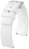 1 x RAW Customer Returns HIRSCH watch strap Pure M - fashionable premium replacement strap for your watch - white - 20 mm - RRP €70.49