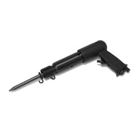 1 x RAW Customer Returns 250 Needle Scaler Pneumatic Needle Gun with 19 Needles and Air Hammer Gun 4 Chisels Rust Remover Set 2 in 1 Black  - RRP €45.38