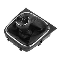 1 x RAW Customer Returns Gear Knob, 5 Speed Gear Shift Head Shifter Gaiter Boot Kit Compatible with 6 MK5 MK6 2005-2014 - RRP €18.18