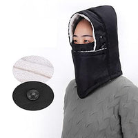 1 x Brand New CO Balaclava Hat Winter Warm Hat Neck Warmer Cotton Unisex Soft and One Size, Navy Blue - RRP €20.4