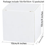 1 x RAW Customer Returns AB Max White Cardboard Gift Boxes - Small Box with Lid 10x10x10 cm Paper Gift Box for Candles Handmade Soap Parties Wedding Holidays Gift Boxes Packaging Materials Pack of 12 - RRP €10.98