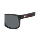 1 x RAW Customer Returns Tommy Hilfiger Men s TH 1556 S Sunglasses, Black BLACKGREY , 56 - RRP €74.69