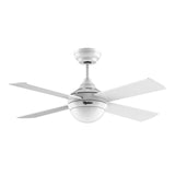 1 x RAW Customer Returns Ovlaim 122CM ceiling fan with LED lighting and remote control, quiet, energy-saving DC motor, 6 speed, 3 color temperature light, timer, suitable for summer and winter updraft and downdraft - white - RRP €159.95