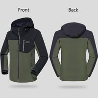 1 x RAW Customer Returns JIANYE Softshell Jacket Men Softshell Pants Set Winter Outdoor Breathable Trekking Jacket Trekking Trousers Army Green Army Green L - RRP €89.99