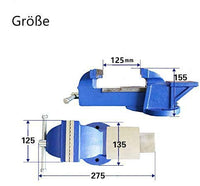 1 x RAW Customer Returns uyoyous Vice Rotatable with Anvil 360 Rotatable for Workbench Engineer New 5 inch, 125 mm, table vice - RRP €13.13