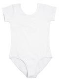 1 x RAW Customer Returns tanzdunsje ballet suit girls ballet leotard children, ballet body dance body gymnastics suit leotard for children women size 100-170 140, white  - RRP €14.99