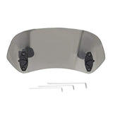 1 x RAW Customer Returns DEWIN Motorcycle Wind Deflector, Adjustable Clip on Windshield Wind Deflector Motorcycle Windshield Accessories Tawny  - RRP €28.39