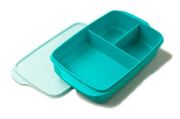 1 x RAW Customer Returns Tupperware to Go Lunchbox 1 L light turquoise with divider Clever Break School 36609 - RRP €24.99