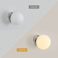 1 x RAW Customer Returns Tealight wall light indoor, modern wall lamp, glass ball wall lamp lights 15 cm, E27 wall lighting for bedroom, living room, hallway, stairs, balcony without light bulb  - RRP €33.99