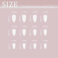 7 x Brand New Sethexy Wavy Line Fake Nails Abstract Oval Stick Nails Pink Fake Nails 24pcs Acrylic Art Press on Nail Tips for Women and Girls - RRP €67.62