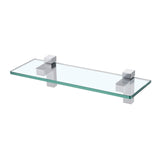 1 x RAW Customer Returns KES Bathroom Shelf Bathroom Shelf 8MM Thick Tempered Glass Shower Shelf 60CM Wall Mounted Polished Finish, BGS3201S60 - RRP €38.65