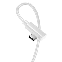 1 x RAW Customer Returns VR Streaming Link Cable 5 M Compatible for Oculus Quest, Cuxnoo Virtual Reality Headset Cable Angle USB 3.2 Gen1 CC High Speed Data Transfer, Fast Charging Cable, White - RRP €30.07