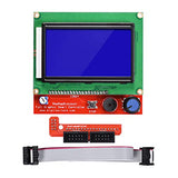 1 x RAW Customer Returns Hailege 3D Printer Reprap Smart Controller 12864 LCD Display with Smart Controller Board for 3D Printer RAMPS 1.4 Reprap Mendel Prusa 128x64 LCD Blue Color - RRP €18.2