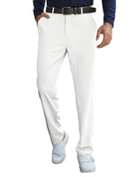 1 x Brand New JMIERR Stretch Golf Pants for Men Chino Long Pants with 5 Pockets Cotton Casual Pants Slim Fit 2023 Winter Suit Pants Trousers White 3XL - RRP €18.13