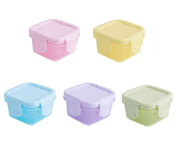 3 x Brand New KAIAIWLUO Small Storage Containers, 5 PCS Mini Storage Containers Baby with Lids Baby Food Storage Containers Children Food Containers Weaning Feeding Freezer Pots Food Pots 60ML - RRP €27.03