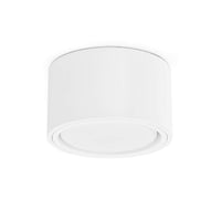 1 x RAW Customer Returns KYOTECH LED surface-mounted light white - surface-mounted spot flat with 6W LED GX53 230V surface-mounted spotlight warm white 3000K ceiling spots surface-mounted 95x55mm round ceiling light made of aluminum - RRP €21.99