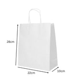 1 x RAW Customer Returns DeinPack 25 x paper bags 28 x 22 x 10 cm white environmentally friendly paper carrier bags large I paper bags gift bags paper carrier bags biodegradable, compostable - RRP €15.99