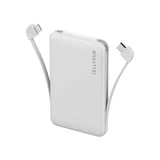 1 x RAW Customer Returns Mini power bank with built-in cables, Jellysub external battery 5000mah, portable charger for iPhone 15 14, iPad, and other smartphones - RRP €21.44