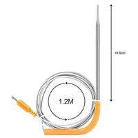 1 x RAW Customer Returns Inkbird Stainless Steel Replacement Probe Meat Sensor for IBBQ-4BW Yellow  - RRP €15.99