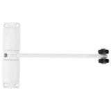 1 x RAW Customer Returns PINGEUI 2pcs Spring Loaded Door Closer White Automatic Closing with Mounting Plate and Screws Spring Loaded Door Closer Adjustable Thickness for Automatic Door Closer for Room Doors - RRP €21.6