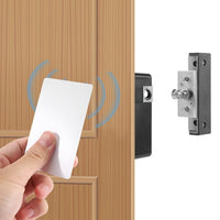 1 x RAW Customer Returns Liseng Invisible RFID Free Opening Electronic Lock Kit, Intelligent Induction Digital DIY Cabinet Locks for Two-Door Cabinets, Lockers, Drawers, Wooden Cabinets - RRP €17.99