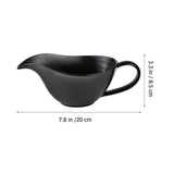 1 x RAW Customer Returns DOITOOL Gravy Boat Ceramic Gravy Boat Sauce Cup Sauce Bowl Milk Jug Pepper Juice Sauce Sauces Spices Container Black Restaurant Hotel Home Dinner Banquet Serving Dishes - RRP €29.59