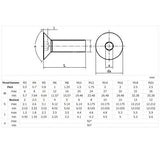 1 x RAW Customer Returns 10 x Hex Socket Countersunk Head Screws M8 x 50mm - RRP €11.95