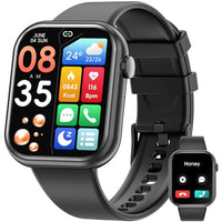 1 x RAW Customer Returns Mingtawn Smartwatch with Bluetooth calls, 1.85 inch smart watch for men and women, IP67 waterproof sports watch with 100 sports modes, fitness watch with heart rate sleep monitoring pedometer for Android iOS - RRP €19.99