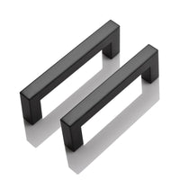 1 x RAW Customer Returns Probrico 20 Black handles for kitchen cabinets, handles for furniture cupboard black matt 96mm hole spacing - RRP €31.45