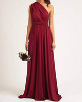 1 x RAW Customer Returns Infinity dress including bandeau top bridesmaid dress size 34-42 many colors long wrap dress, 70 different wrap styles wedding dress, evening dress long maxi dress dark red, 1 34-42  - RRP €40.33