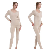 1 x Brand New Women s Thermal Underwear Winter Ski Underwear Warm Underwear Skin Color L  - RRP €14.77