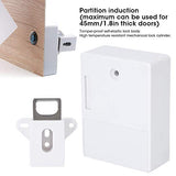 1 x RAW Customer Returns 125kHz Smart Cabinet Lock, Electronic RFID Card Opening for Sauna Libraries, Factories and Offices Locker - No Drill Required White  - RRP €18.73