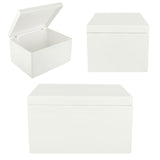 1 x RAW Customer Returns Creative Deco XXL White Large Wooden Box with Lid 40x30x24 cm -1cm Wooden chest keepsake box baby wooden box with lid box Easter Gifts Kids Toys Tools RAW, UNPANDED - RRP €39.61