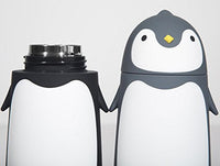 1 x RAW Customer Returns AioTio stainless steel thermal mug in cute penguin design 280 ml black  - RRP €20.99