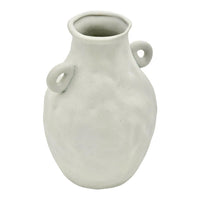 3 x Brand New WEUS handmade vintage vase made of ceramic, flower vase, tulip vase, vintage vase, living room decoration, white vase, vase with dents, vase for pampas grass, medium-sized vase beautiful, pretty, modern, decoration  - RRP €81.66