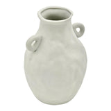 3 x Brand New WEUS handmade vintage vase made of ceramic, flower vase, tulip vase, vintage vase, living room decoration, white vase, vase with dents, vase for pampas grass, medium-sized vase beautiful, pretty, modern, decoration  - RRP €81.66