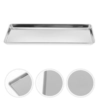 3 x Brand New Luxshiny Stainless Steel Baking Tray Mirror Finish for Cookie Sheet and Baking Tray Heavy Duty 35X25X1. 5cm - RRP €52.53