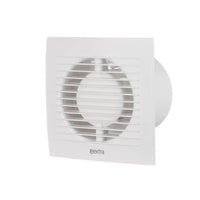 1 x RAW Customer Returns EUROPLAST 100mm bathroom fan with humidity sensor and timer Quiet fan - plastic - white - RRP €34.66