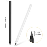 1 x RAW Customer Returns OSDUE 2 Pack Metal Inkless Pencils Eternal, Infinite Writing Pen with 2 Replacement Tips, Reusable Everlasting Pencil, Infinity Pencil for Writing, Drawing - RRP €6.79