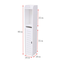 1 x RAW Customer Returns bimiti bathroom cabinet narrow bathroom, bathroom cabinet, bathroom shelf toilet cabinet white, bathroom toilet furniture cabinet tissue storage rack bathroom chest of drawers for bathroom, hallway, kitchen,  - RRP €37.3