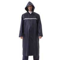 1 x RAW Customer Returns Pahajim Adult Long Rain Poncho Reusable Ripstop Rain Jacket with Adjustable Hood Lightweight Waterproof Raincoat Bicycle Poncho Waterproof Jacket for Men Women Raincoat - RRP €22.26