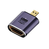 1 x RAW Customer Returns cablecc Micro HDMI Male to HDMI 2.1 Female UHD Extension Gold Converter Adapter Support 8K 60Hz HDTV - RRP €20.4