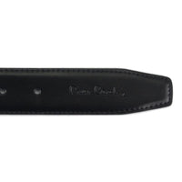 1 x RAW Customer Returns Pierre Cardin men s belt with classic buckle made of 100 natural leather Minimalist Elegant Stylish Color Double Black Size 135 - RRP €27.6