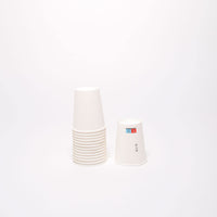 1 x RAW Customer Returns UniR 100 pcs Disposable Paper Cardboard Cups 7OZ - 200ML, Cup for Coffee - Tea - Hot and Cold Drinks - Water - Made in France White  - RRP €15.71