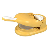 1 x RAW Customer Returns POOSR Dumpling Maker Machine Dumpling Mould Maker Pressing Dumpling Mould Dumpling Making Tool, Yellow - RRP €14.06