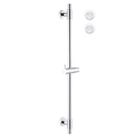 1 x RAW Customer Returns KES shower rail without drilling shower rail stainless steel with shower head holder shower head holder rod 78 cm wall rail shower polished, F209S78DF-PS - RRP €44.99